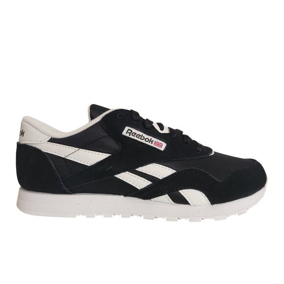 Reebok Women's Classic Nylon Sneaker Black/White 9 - Picture 1 of 10